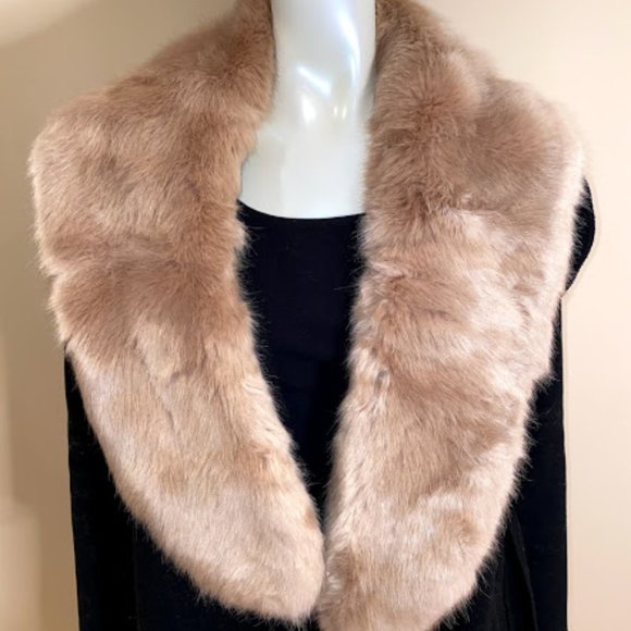 Zara Faux Fur Rose Pink Shawl